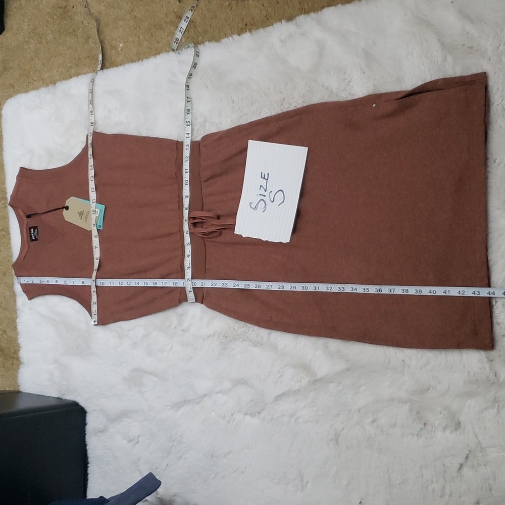 NWT Prana Brown Cozy Up Beach Hopper Dress - Picture 9 of 12